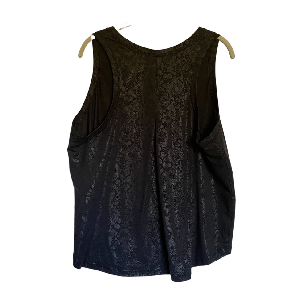 All In Motion brand muscle tee with leather-like snakeskin  pattern
